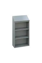 KNI 10 pultík čtecí se sklonem 30° lamino - šedá